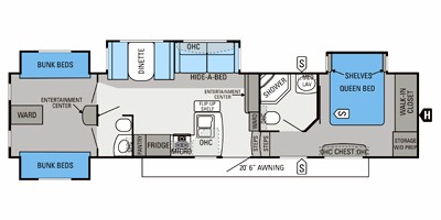 Cheap Travel Trailers For Sale >> 2013 Jayco Eagle Premier 365BHS Floorplan, Prices, Values & Specs - NADAguides Cheap Travel Trailers For Sale >> 2013 Jayco Eagle Premier 365BHS Floorplan, Prices, Values & Specs - NADAguides